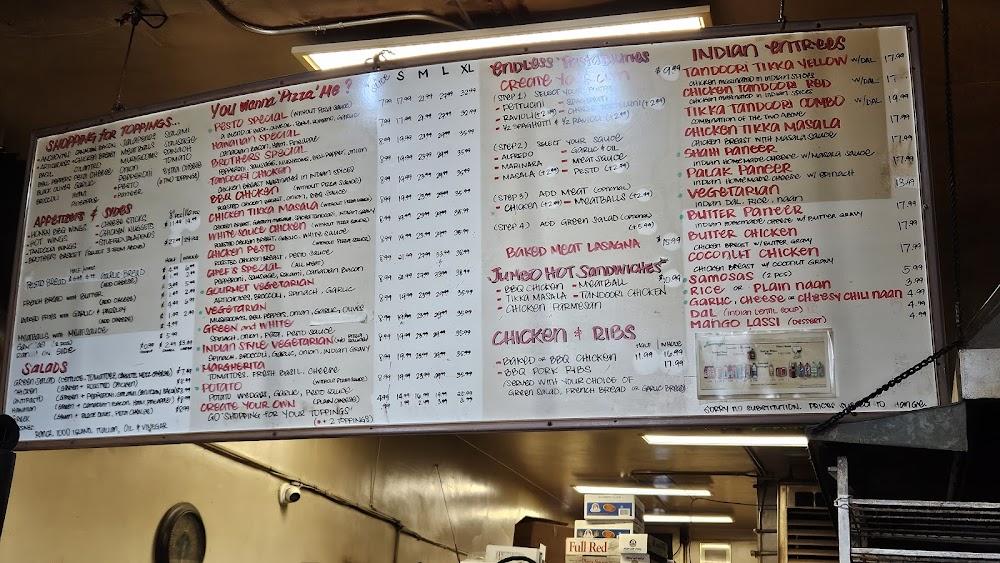 Brothers Pizza Menu image 2
