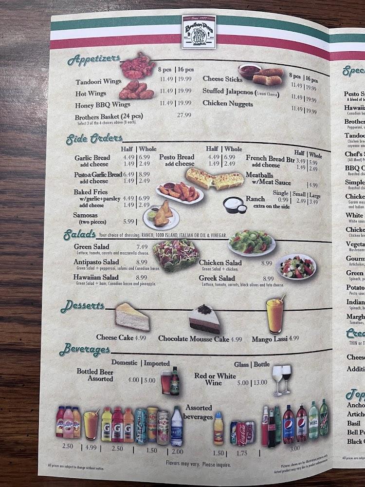 Brothers Pizza Menu image 4
